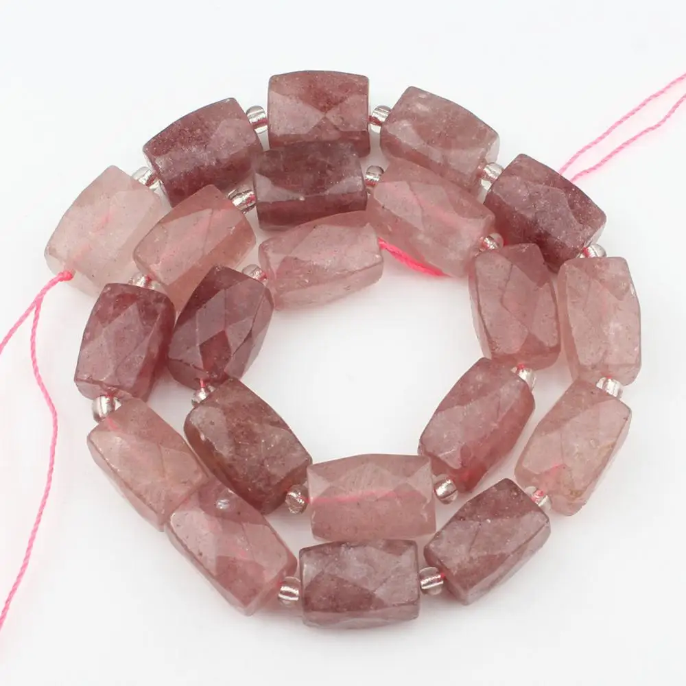 Strawberry Quartz 11*16 мм натуральные бусины неправильной формы из Лабрадорита розового кварца шароит содалит бусины для изготовления ювелирных изделий Аксессуары для браслетов - Цвет: Strawberry Quartz