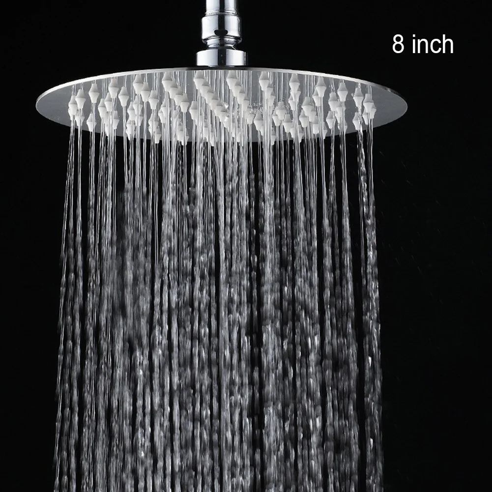

Water Saving Bathroom Rain Shower ,Stainless Steel Rainfall Shower Ultra Thin Shower Sprayer 8/6 Inch