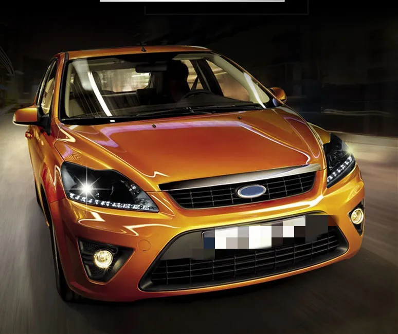 

Osmrk HID LED headlight assembly angel eye daytime running light with turn signal for Ford focus 2009-2013