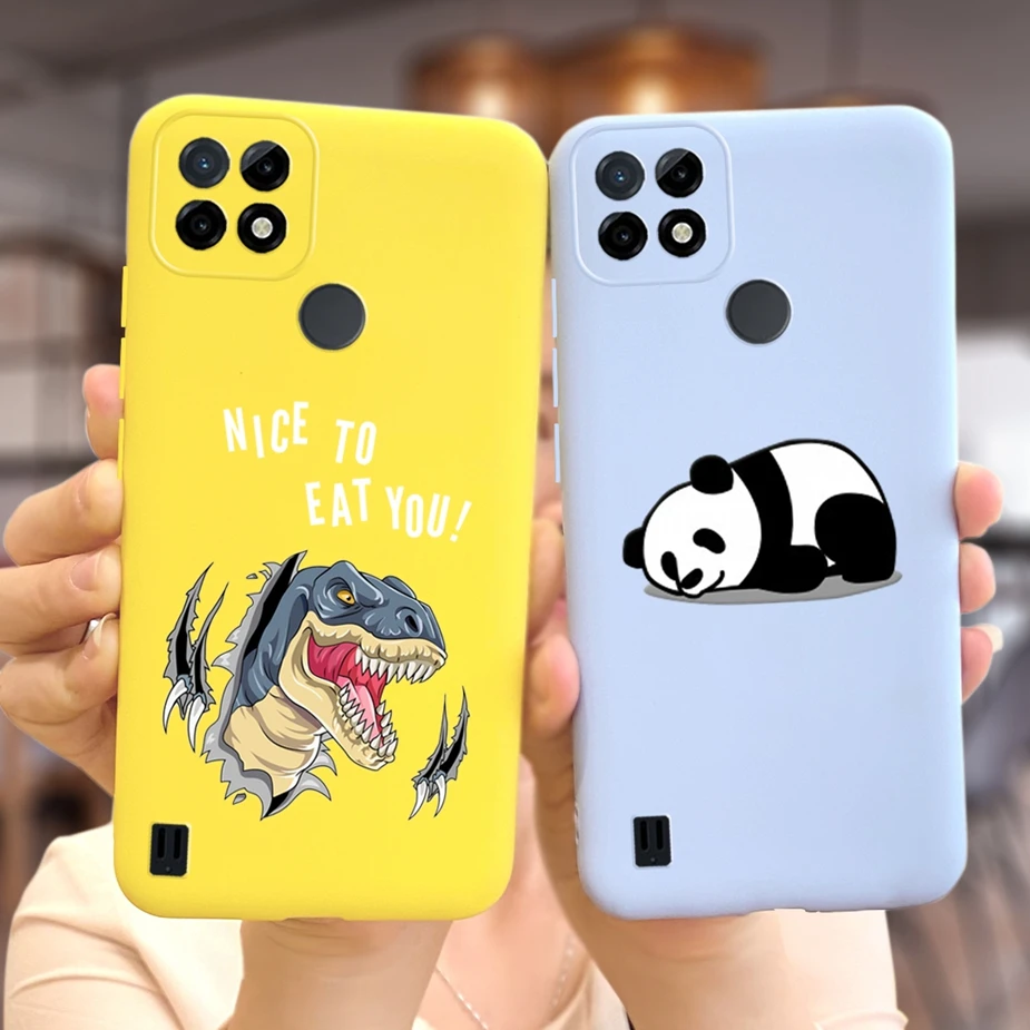 For Oppo Realme C21 Case CPH2089 Cute Cartoon Cover Silicone Soft TPU Phone Cases C 21 RealmeC21 Funda |