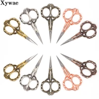 stainless steel european floral retro sewing vintage scissors cutter durable small scissors embroidery fabric needlework scissor