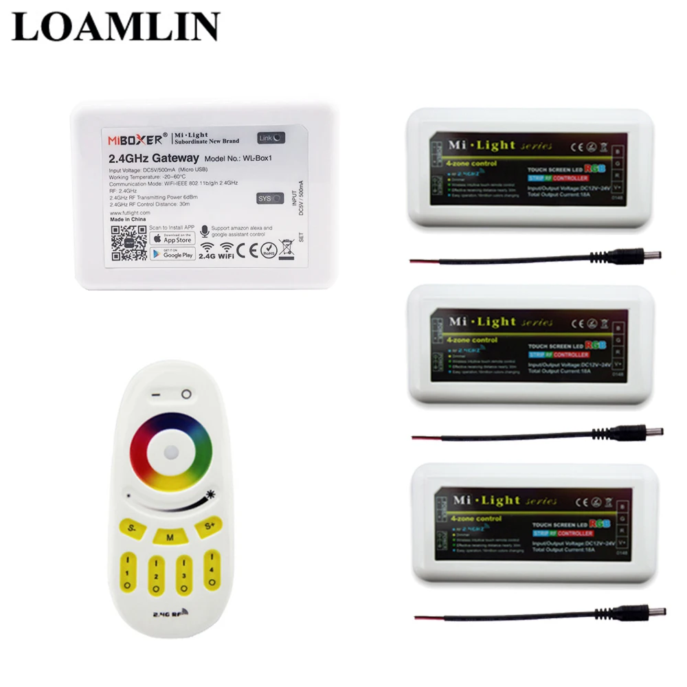 Светодиодный контроллер Mi light RGBW Пульт дистанционного управления 2 4G