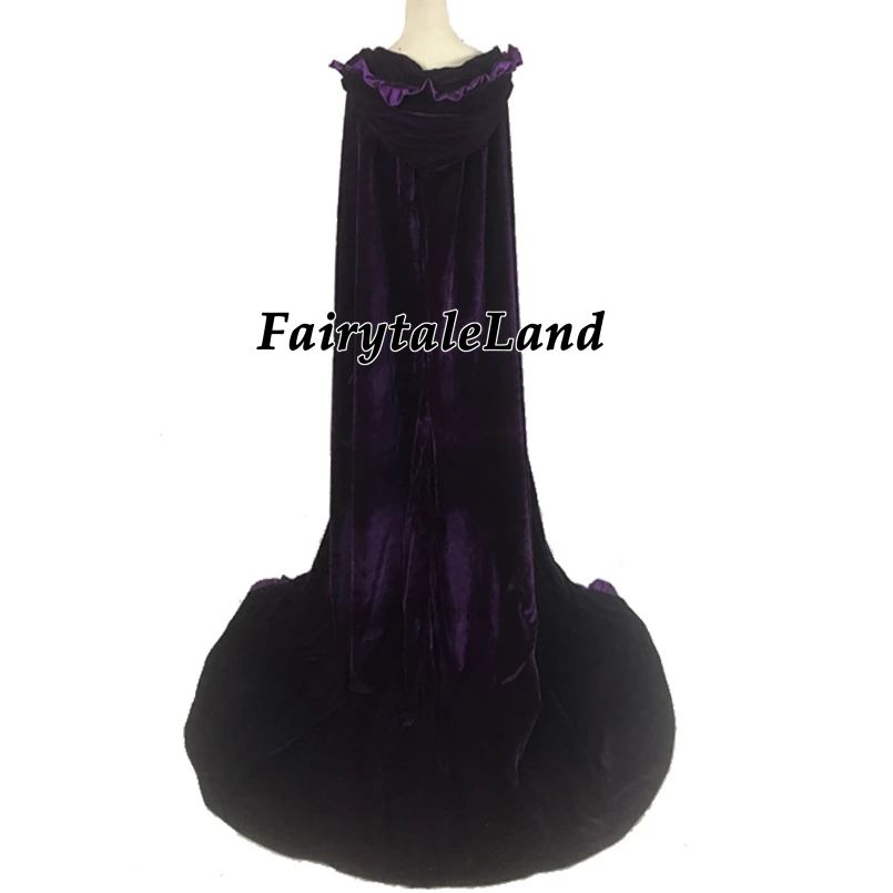 Свадебное зимнее платье пальто Хэллоуин карнавал косплей накидка принцессы худи