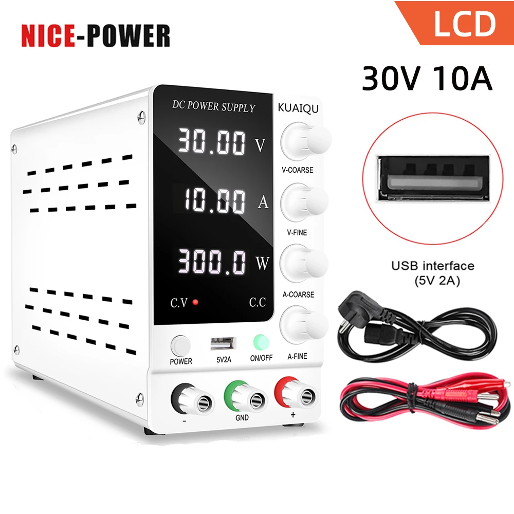 Adjustable DC Power Supply Lab 30V 10A Voltage Regulator LCD Digital Laboratory Stabilizer Switching 60V 5A Bench Source | Обустройство