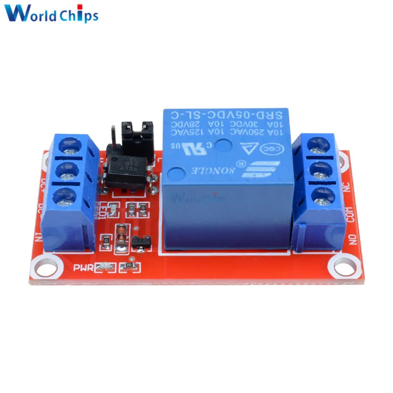 Релейная плата модуля 1 канала 5 В защитная с опора для оптопары модуль питания