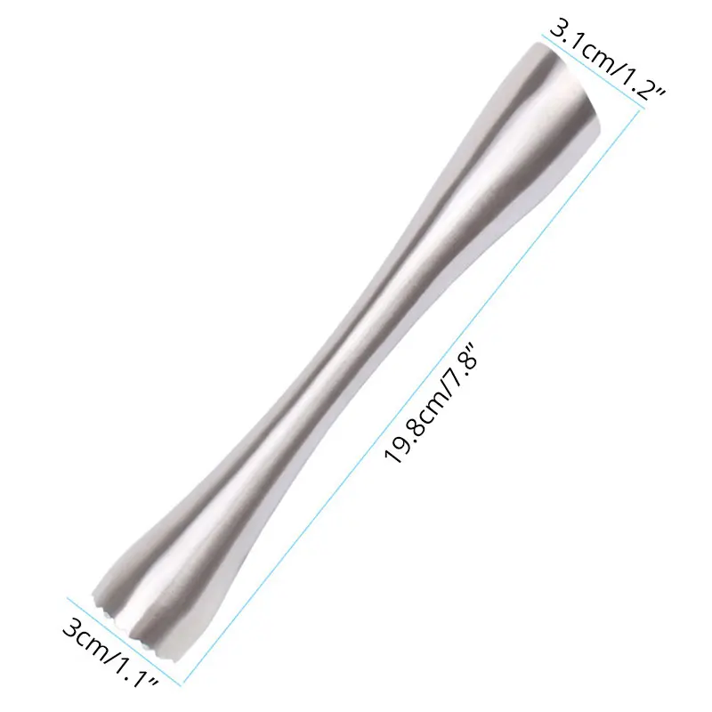 Stainless Steel Broken Popsicle Masher Bar Tool for Lemon and Lime Mash Mint Leaves Spice Also Workable to Scrap Ice|Коктейльные