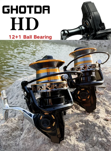 Metal Spool Spinning Reel 9000 10000 12000 Max Drag Power 20-30kg Left /  Right Hand Fishing Wheel