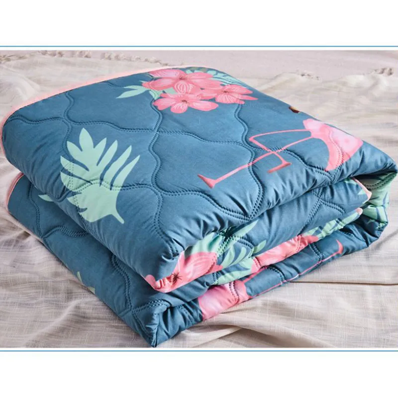 Мягкое одеяло 200x230 см с принтом фламинго удобное покрывало для кровати большой