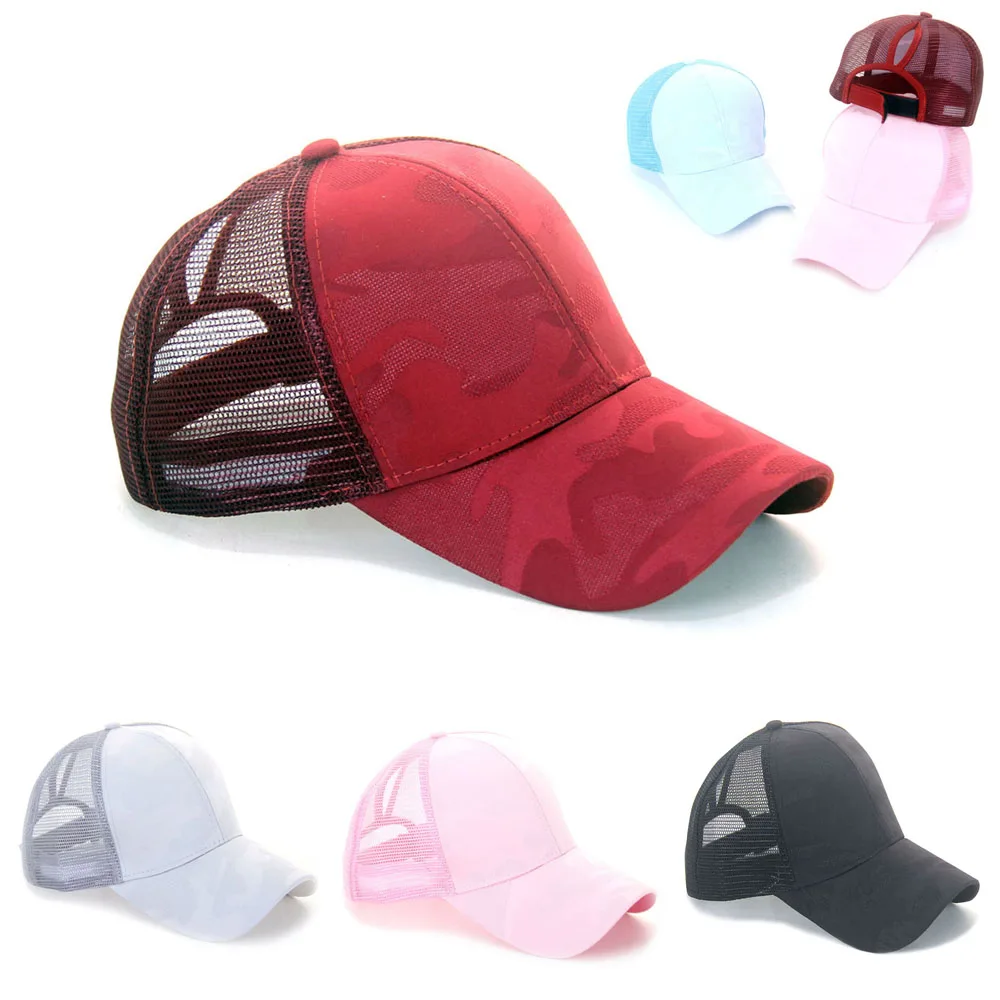 

Новинка, модные женские бейсбольные кепки женский хвостик в пучок, регулируемая Снэпбэк Кепка, летняя уличная Кепка с солнцезащитным козыр...