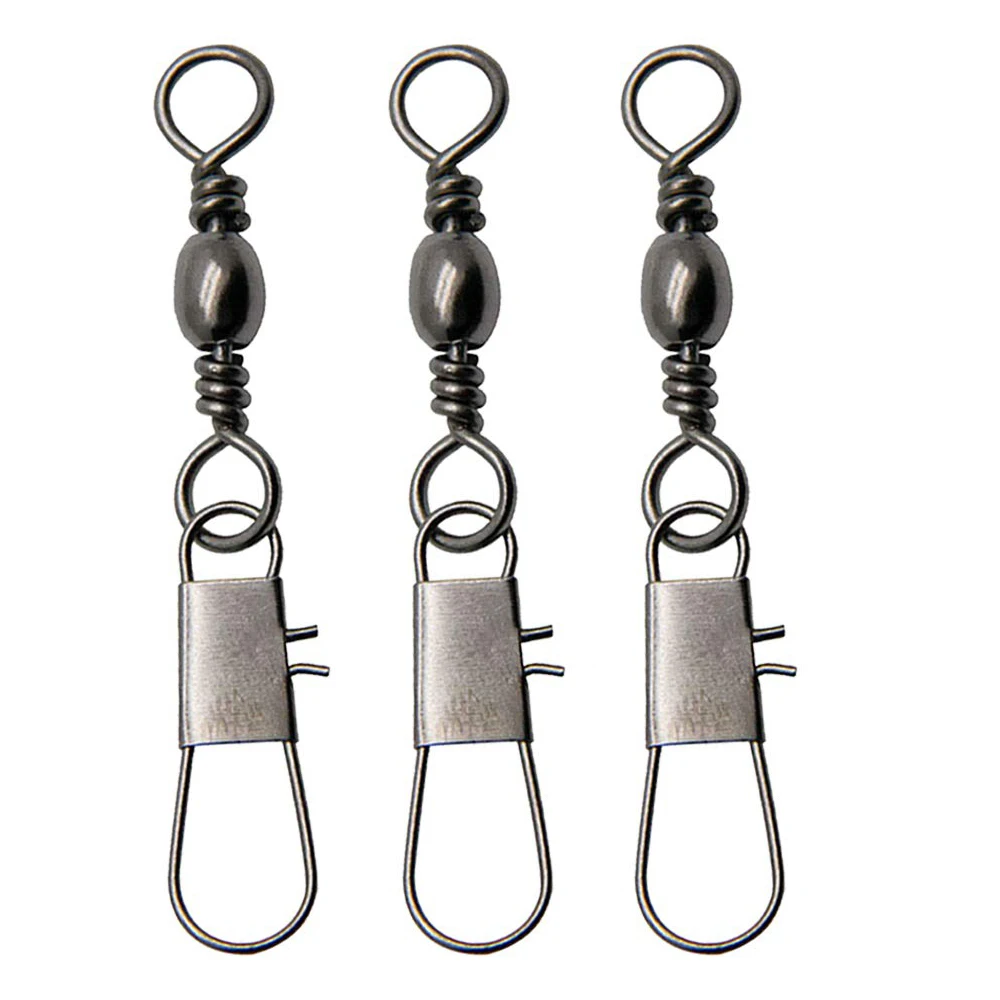 20 шт./кор. бочкообразный рыболовный вертлюг с безопасной защелкой Рыболовная