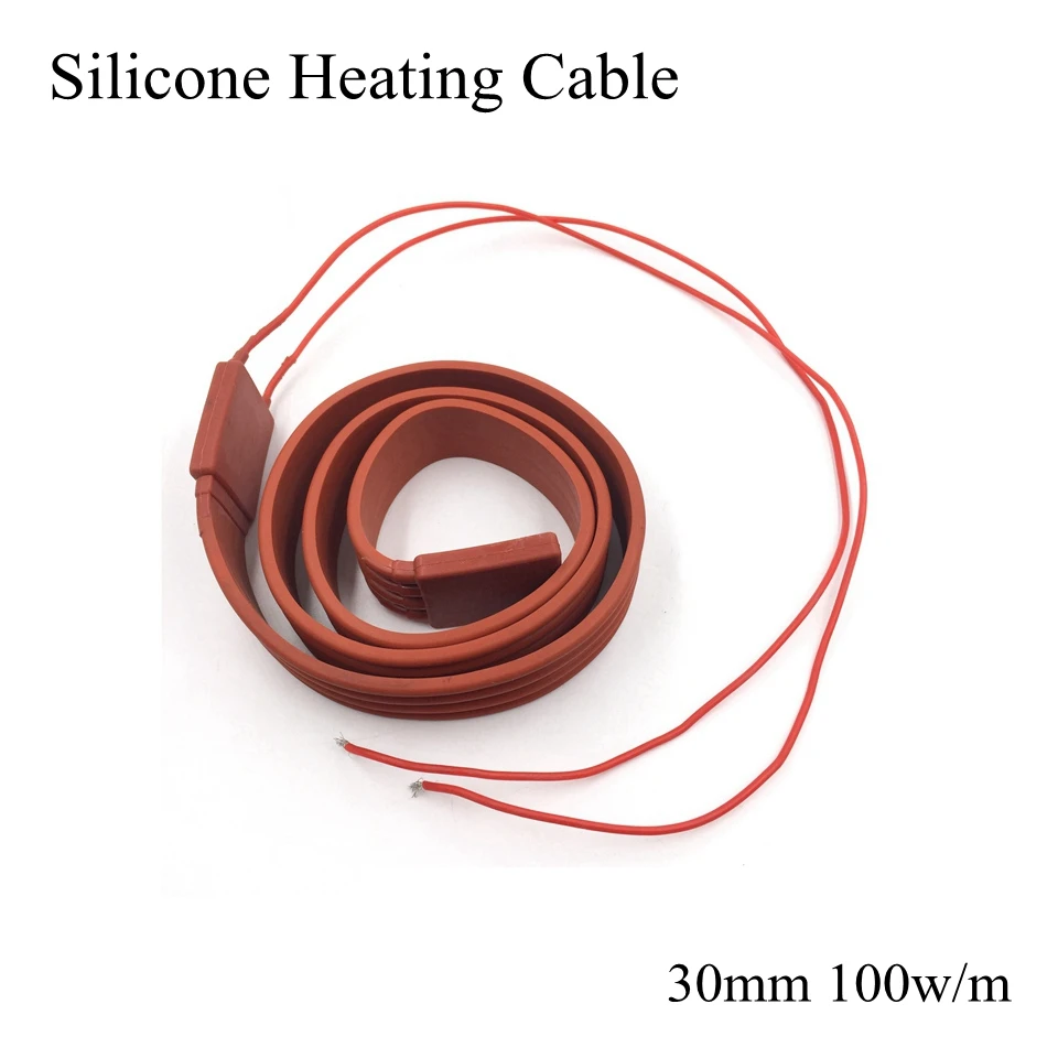 Силиконовый ремешок для подогрева автомобиля 30 мм 12 В 24 36 48 110 220 В|silicone rubber wire|silica