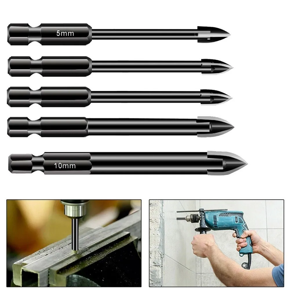 

Hex Shank Drill Bit Hole Opener Porcelain Spear Head Tile Wood Carbide