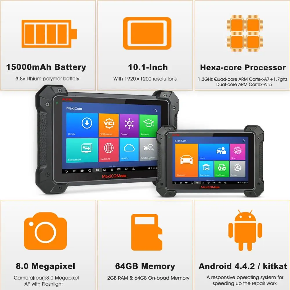 Autel MaxiCOM MK908 OBD2 автоматический диагностический инструмент автомобильный