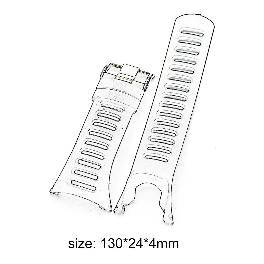 

Replacement Strap For SUUNTO Ambit 24mm Men Watch Rubber Band Strap Men Bracelets Silver Buckle With Tool