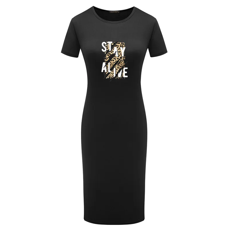 

Bodycon Dress For Woman Party Leopard Print Slim Shirt Dresses Ladys Elegant Tunic Package Hip Vesitdos Femme Rob