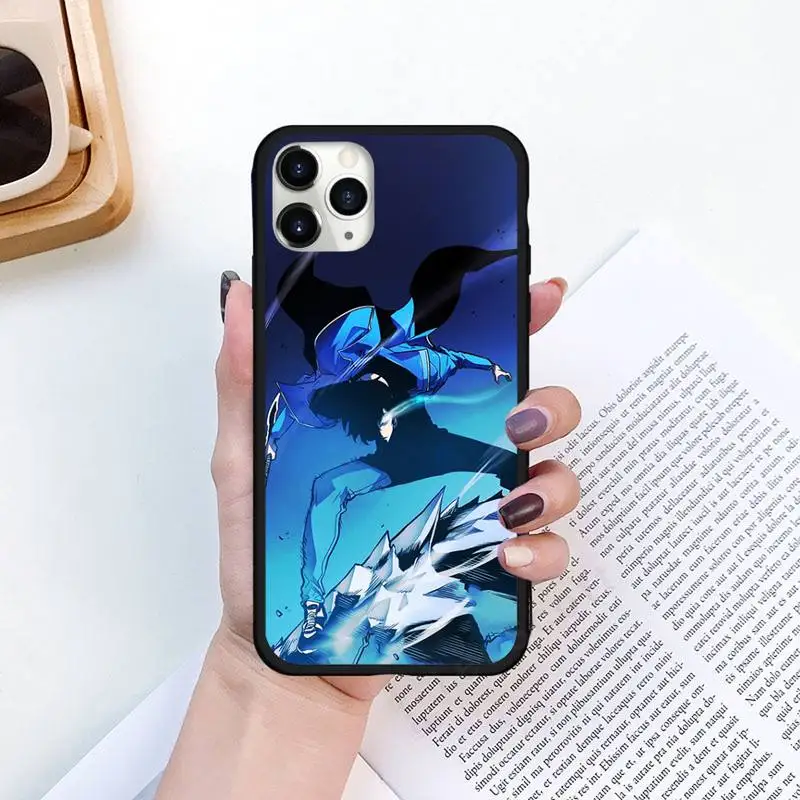 

solo leveling anime manga Phone Case for iPhone 11 12 pro XS MAX 8 7 6 6S Plus X 5S SE 2020 XR Luxury brand shell funda coque