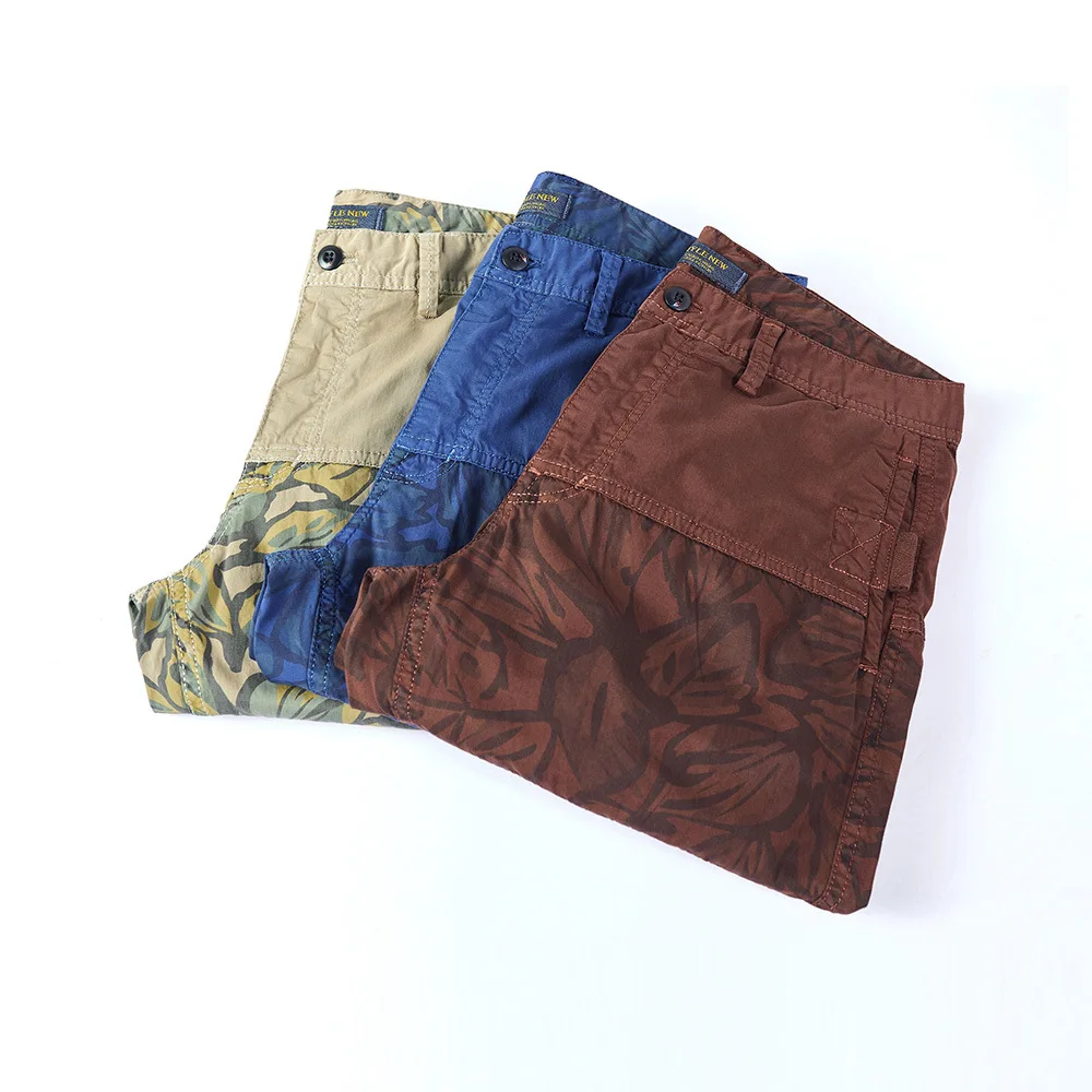 

Summer Mens Military Cargo Shorts 2021 Men Cotton Work Casual Short Shorts Homme Brand Clothing Male Streetwear Bottoms 29-38