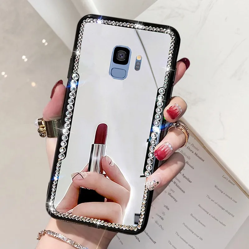 Зеркальный кольцевой держатель A51 силиконовый чехол для Samsung Galaxy S20 S10 S9 Plus S8 A10 A20 S