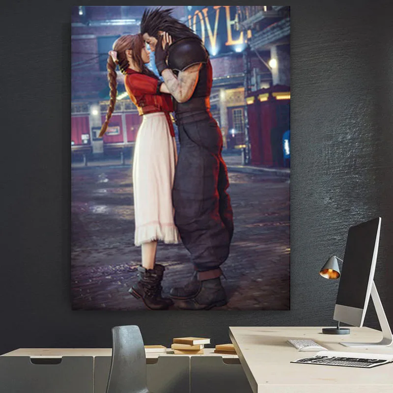 Финальная фантазия 7 Алиса и тифа игра плакат HD детские настенные художественные