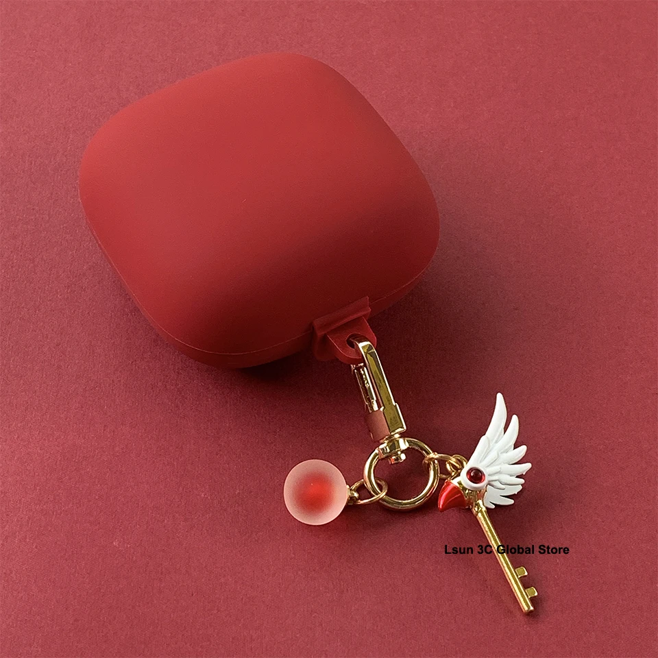 

Luxury Silicone Cover for Beats Powerbeats Pro Case Protect Wireless Bluetooth Earphone Accessories Sleeve Cartoon Keyring Decor