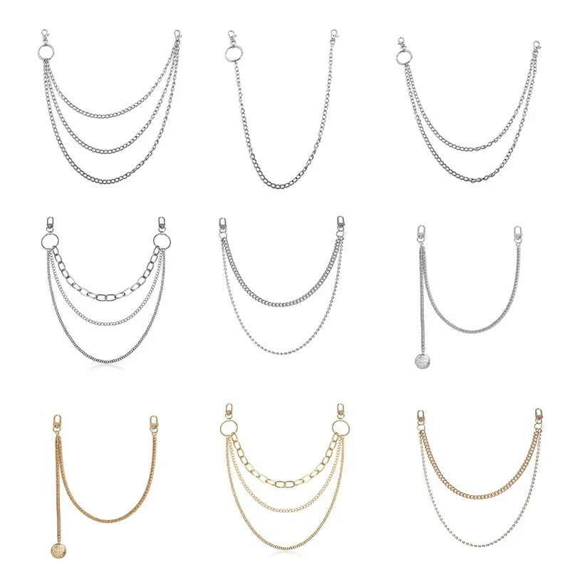 

Ins Hip Hop Punk Style Metal Pants Waist Chain Rock Men's and Women's Hip Hop Jewelry Gift Big Ring Wallet Keychain Jeans Unisex