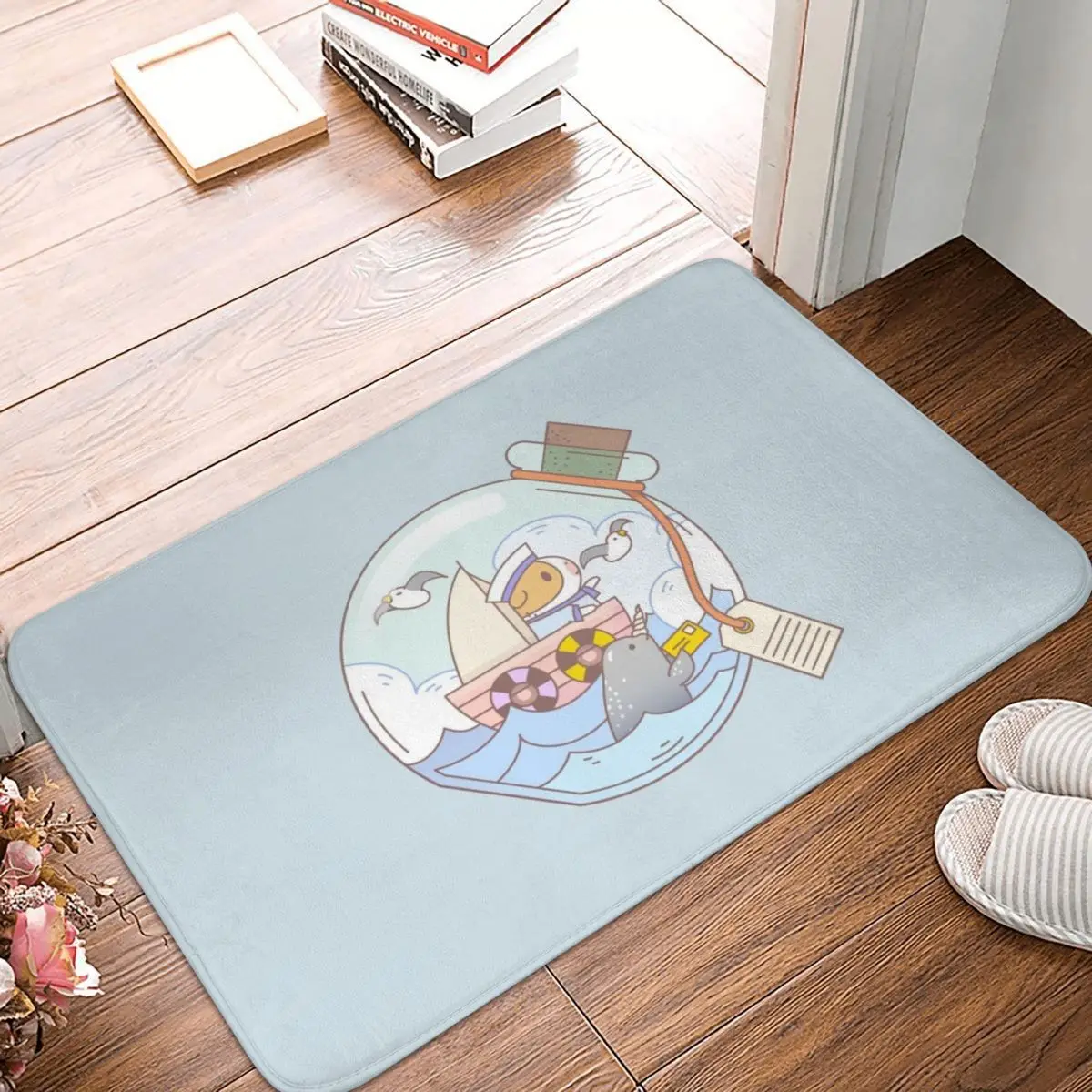 

Bubu The Guinea Pig Doormat Carpet Mat Rug Polyester Anti-slip Floor Decor Bath Bathroom Kitchen Bedroom 40x60