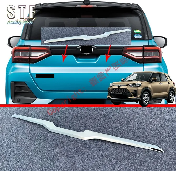 

ABS хромированные наклейки на заднюю дверь багажника, крышку багажника, внешние молдинги для Toyota Raize A200A \ 210A 2019 2020