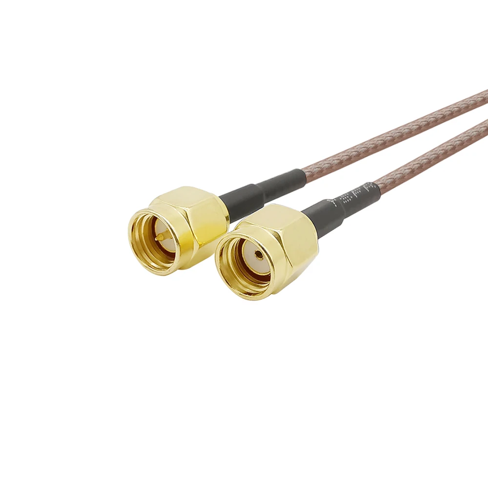 1 шт. SMA штекер к RP SMA штекер RF разъем 0-6 ГГц 50 Ом RG316 коаксиальный гибкий соединительный кабель 10 см 15 см 20 см 30 см 50 см 1 м