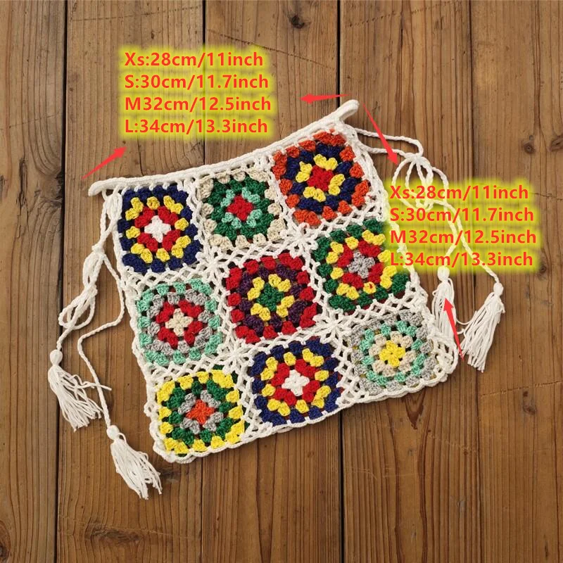 2020 красочная пляжная юбка. Хлопковая вязаная крючком мини-юбка ручной работы со
