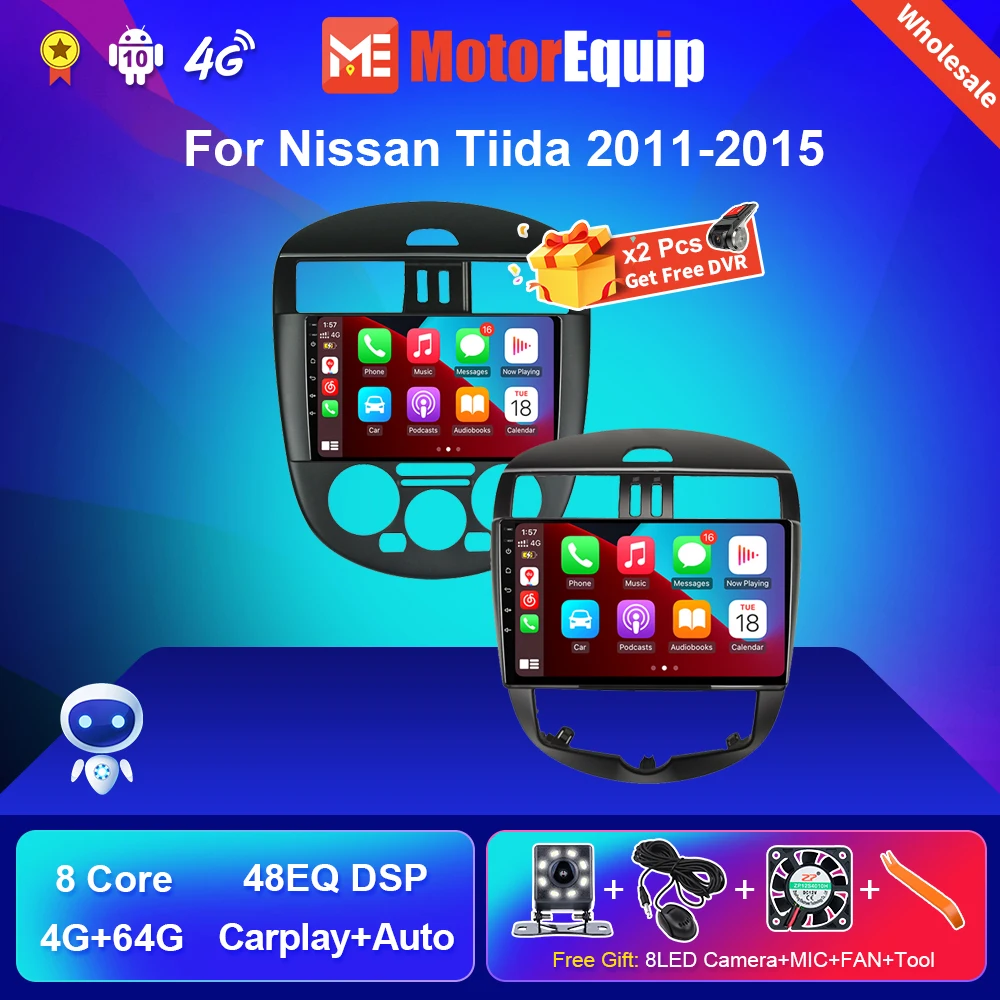 

Car Radio For Nissan Tiida 2011-2015 Android 9 Inch Head Unit Multimedia Video Player Navigation GPS 2 Din Auto Stereo Receiver