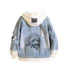 Джинсовые толстовки Bungo в стиле аниме с изображением бродячих собак, женская джинсовая куртка дазай Осаму, мультяшный свитшот в стиле Харадзюку, женская одежда, пальто