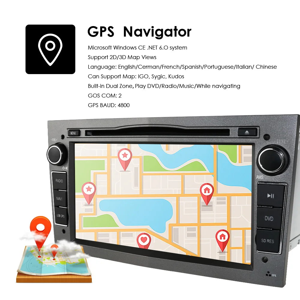 " 2 din автомобильный DVD стерео для Vauxhall Opel Astra H G Vectra Antara Zafira Corsa gps Navi Радио 3 цвета рулевое колесо камера