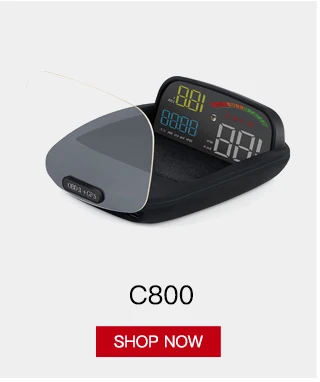 HUD зеркало автомобиля Head Up дисплей C500 лобовое стекло скорость проектор охранной сигнализации температура воды над скоростью об/мин Напряжение часы