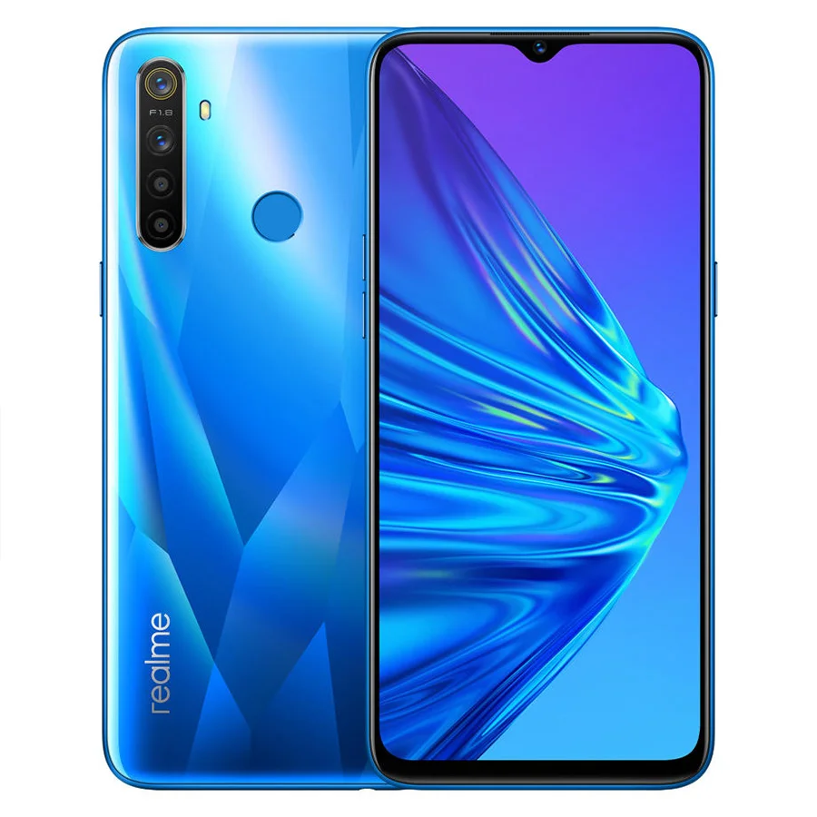 Европейская версия OPPO Realme 5 (RMX1911) 6 дюйма 3/4 ГБ ОЗУ 64/128 Гб ПЗУ Восьмиядерный Snapdragon 665