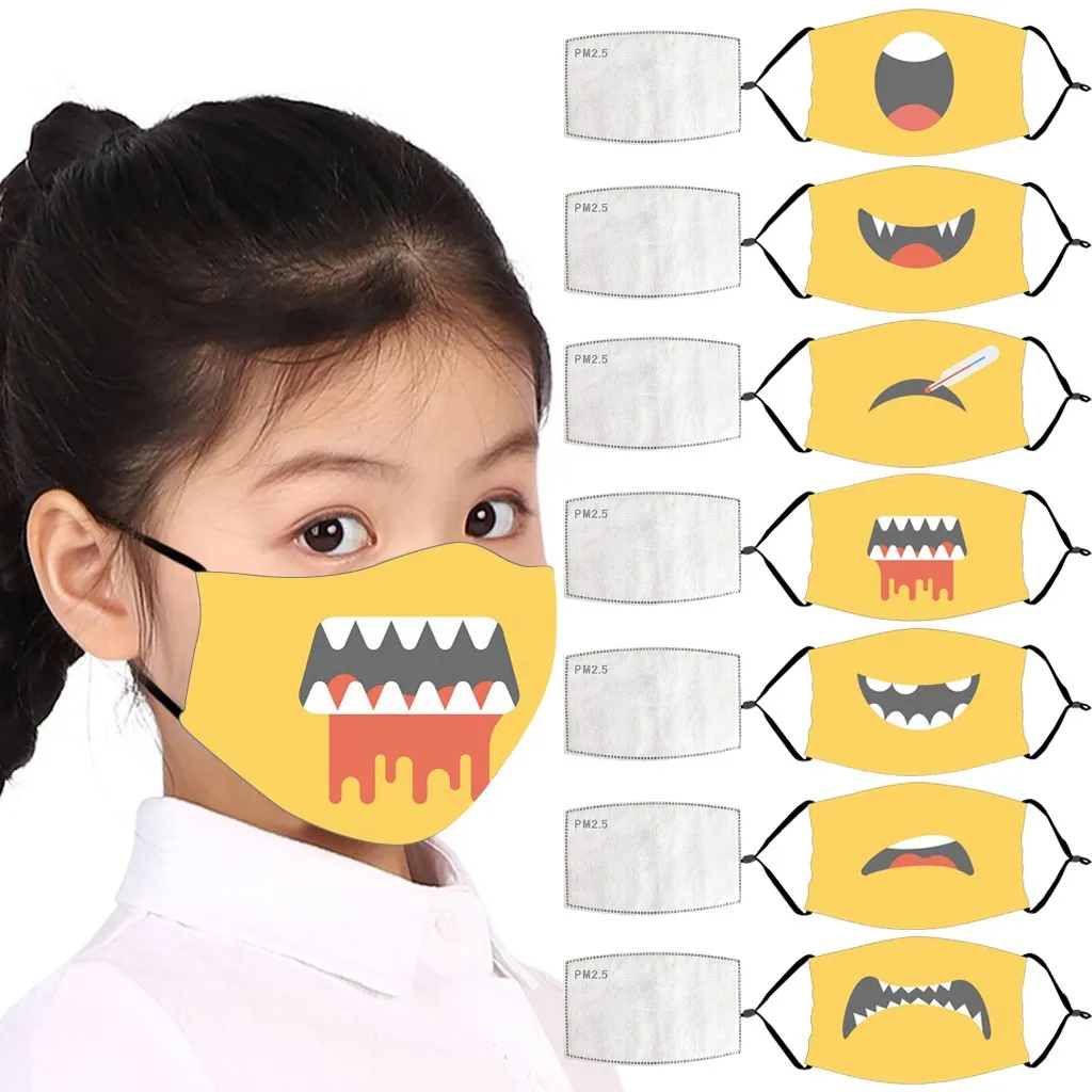 Многоразовая моющаяся тушь с цифровой печатью для мальчиков и девочек Mondmasker