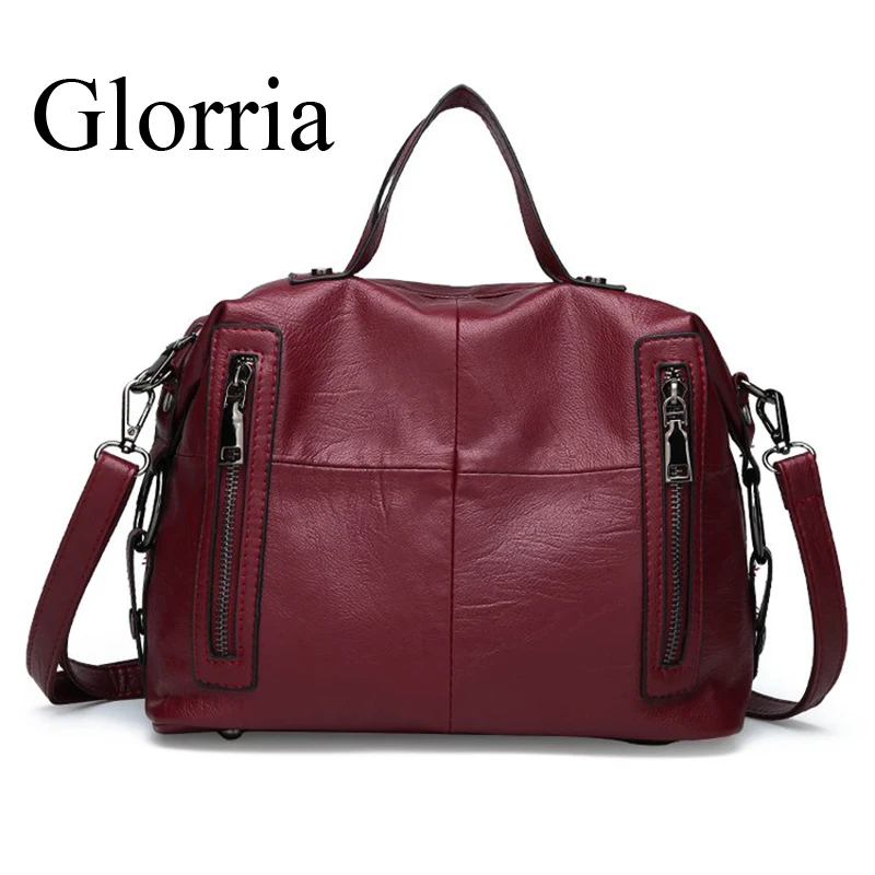 Glorria, мягкие кожаные сумки, женские сумки известных брендов, подушка, сумка-мессенджер, женская большая сумка через плечо, сумки на плечо для женщин