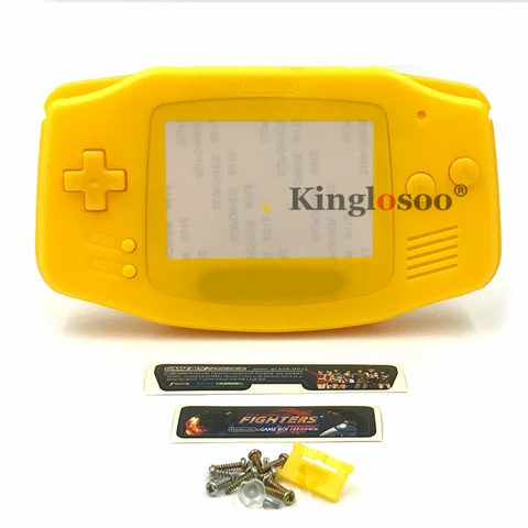 Однотонный чехол для полной крышки сменный комплект для игрового мальчика Advance GBA корпус с резиновыми прокладками