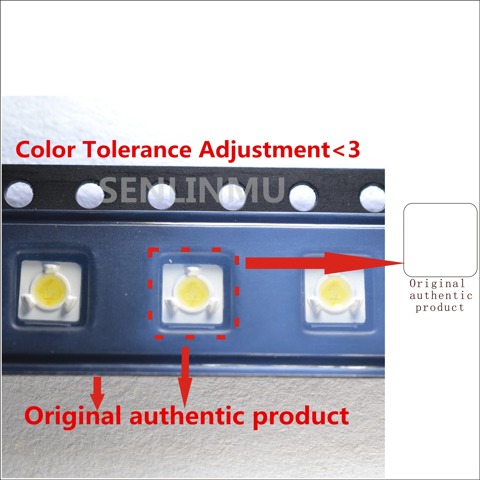 100 piezas LUMENS LED retroiluminación 1 W 3 V 3535 3537 Cool LCD blanco para TV aplicación A127CECEBUP8 estilo 3|Подвесные