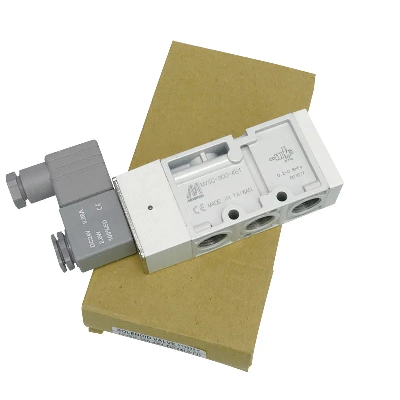 MVSC-300-4E1-DC24 Taiwan электромагнитный клапан MINDMAN DV24V/AC220V ручные клапаны кондиционера