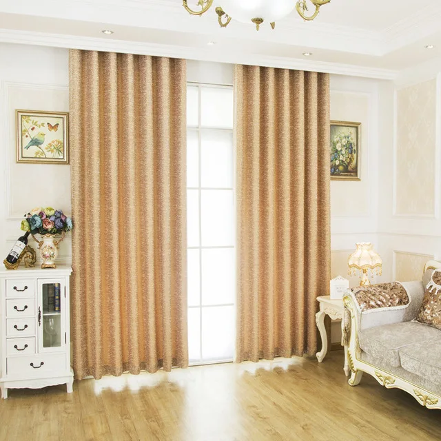 Затемняющие шторы для спальни европейские жаккардовые гостиной занавески с