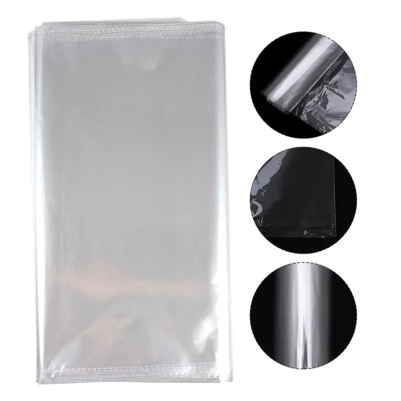 

100Pcs Plastic Wrapping Bags Stuffed Toys Packaging Bags Dust-proof Pouches