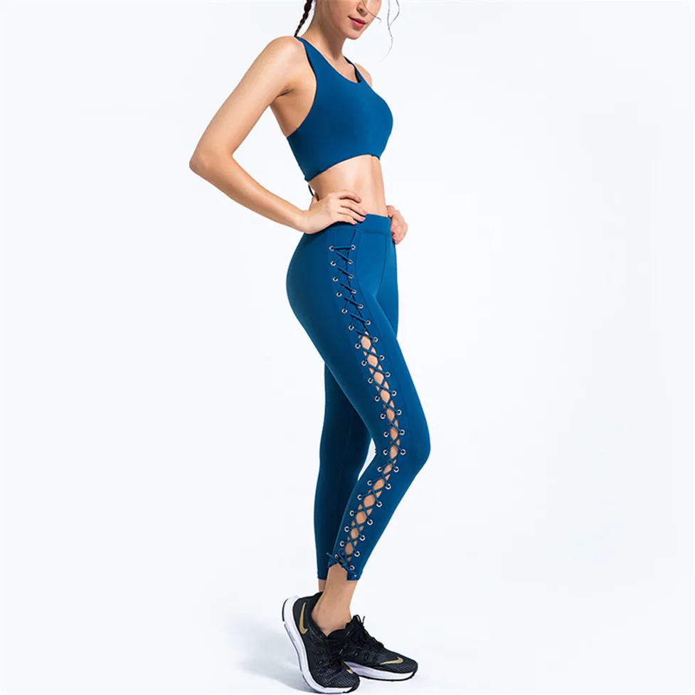 

Melody Gym Scrunch Bum Legging Sets Yoga Set Seamless Women Gym Sport Suit Women Summer Hollow Out Gymsuit Leggins Tank Top