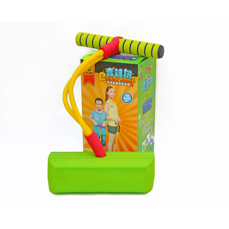 

[Funny] Safe Play Foam Pogo Jumper junmping stilts bounce shoes Encourages an Active Lifestyle Makes Squeaky Sounds kids toy