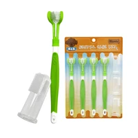 pet cat toothbrush double heads teeth brushing dogs teeth cleaning freshener oral care for dog cat supplies