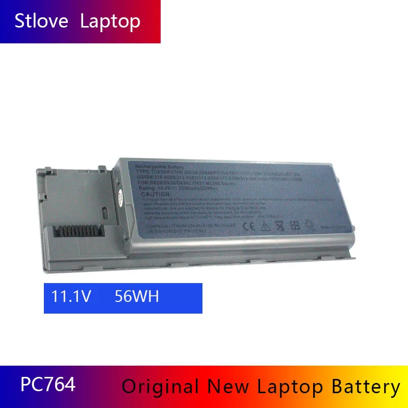 Новый аккумулятор PC764 для ноутбука DELL Latitude D620 D630 D631 JD775 JY366 KD489 KD491 KD492 KD494 KD495 NT379 PC765