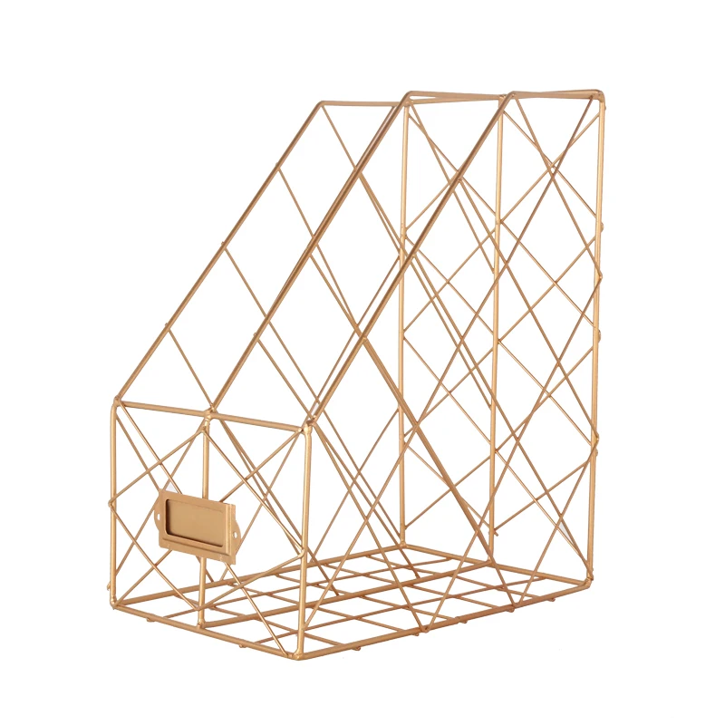 Держатель для файлов Настольная офисная полка журналов хранения корзина книг