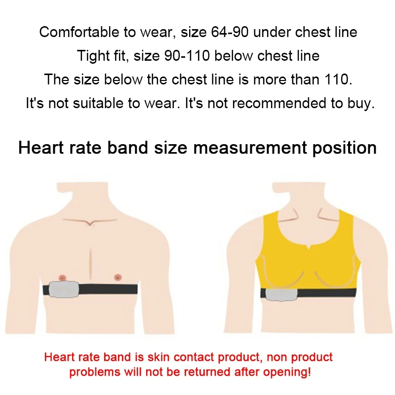 

Mg Heart Rate H64 Dual-mode Heart Rate Sensor ANT + Bluetooth Fitness Running Cycling Equipment Health Monitoring Sports