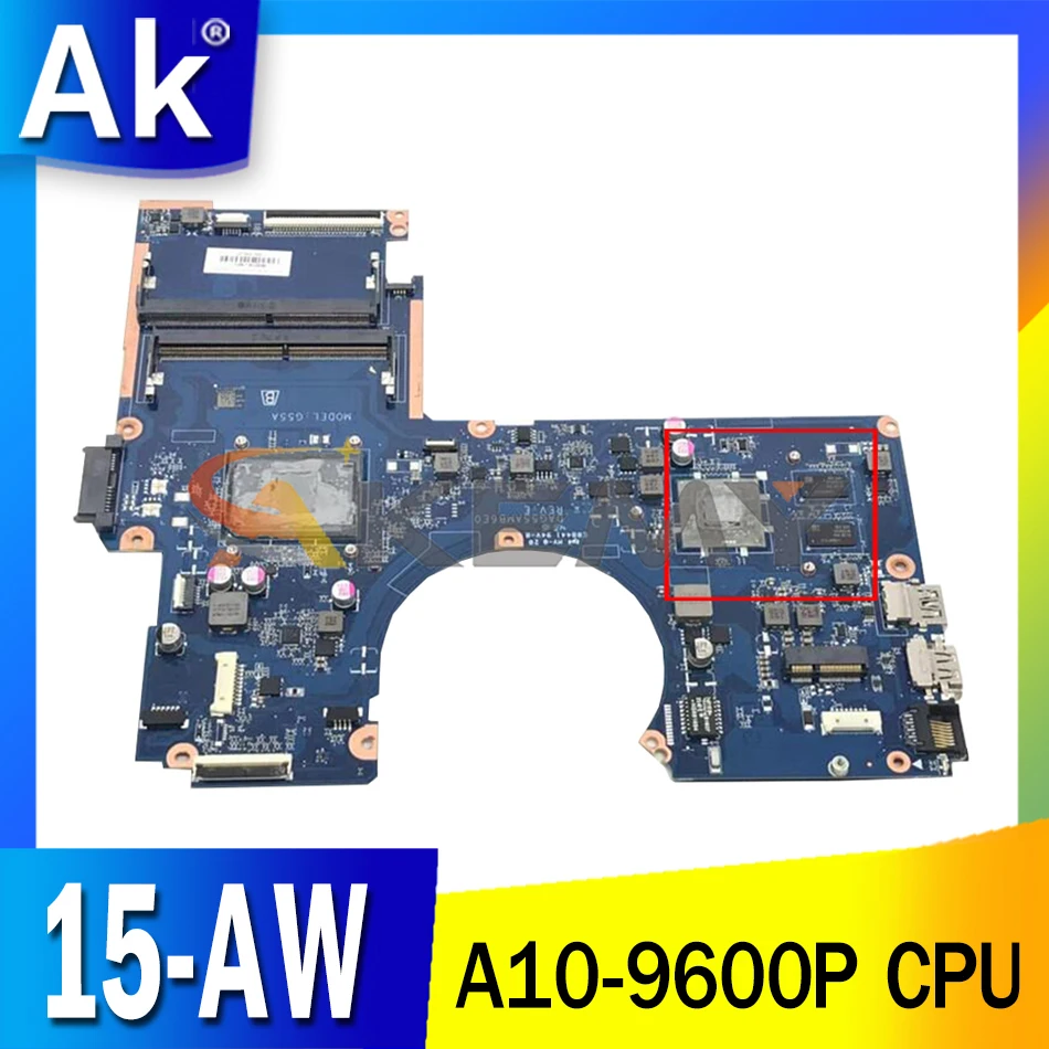 

Материнская плата для ноутбука HP 15-AW 15-AU DAG54AMB6D0 856272-601 AM960P 216-0864032, материнская плата, полный тест, 100% работа