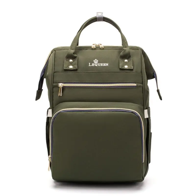 Army green Многофункциональный, для мам, подгузник для беременных, сумка для подгузников, большой рюкзак, детский рюкзак для кормления - Цвет: Army green