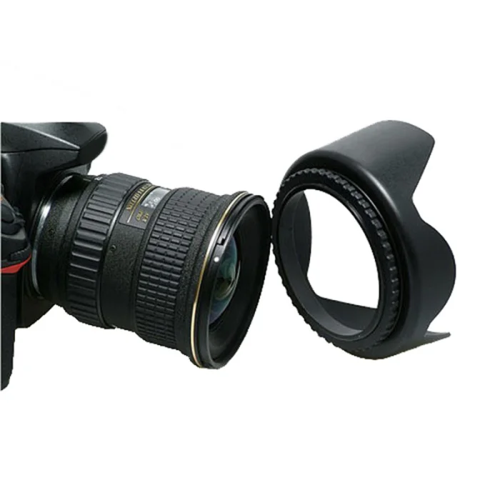 55mm Digital Lotus Flower Hood Professional Deluxe Hard Lens Hood for Sony/Canon/Nikon LHB99